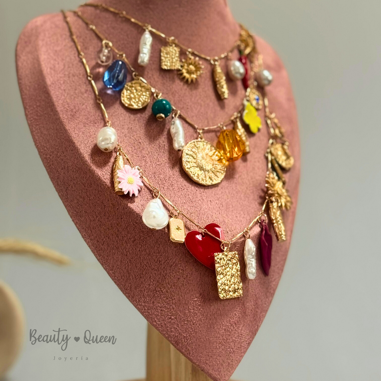 Collar Triple Charms