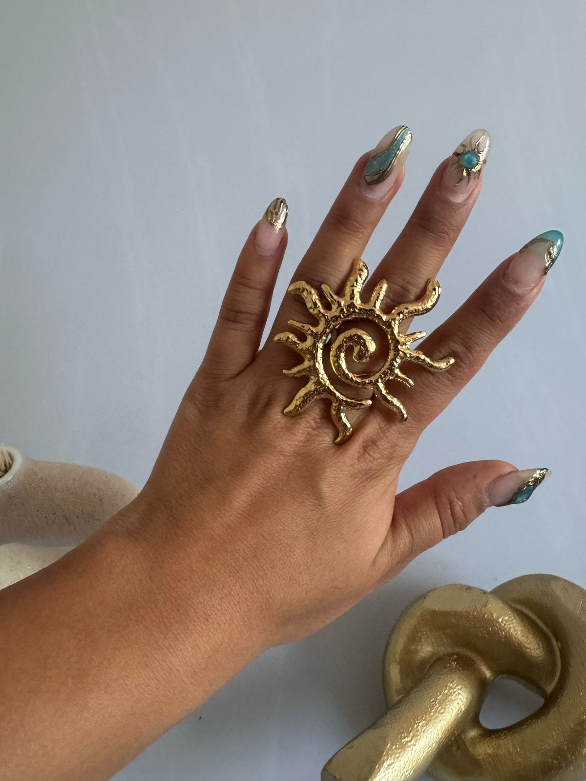 Anillo Sol Espiral