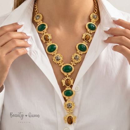 Collar Corbatero Esmeralda