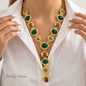Collar Corbatero Esmeralda