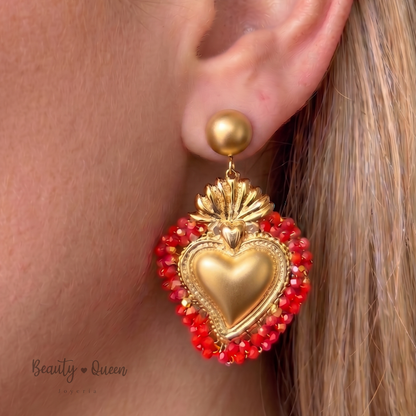 Aretes Corazón Bonito