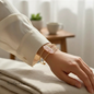 Brazalete Cuarzo Rosa