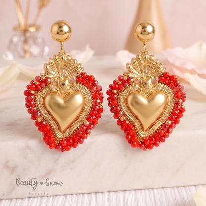 Aretes Corazón Bonito