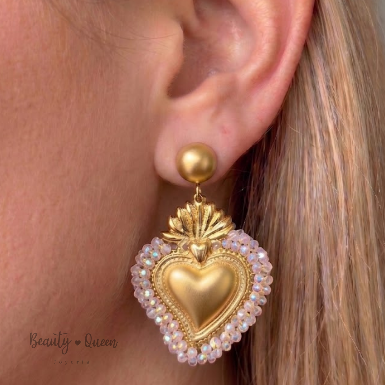 Aretes Corazón Bonito