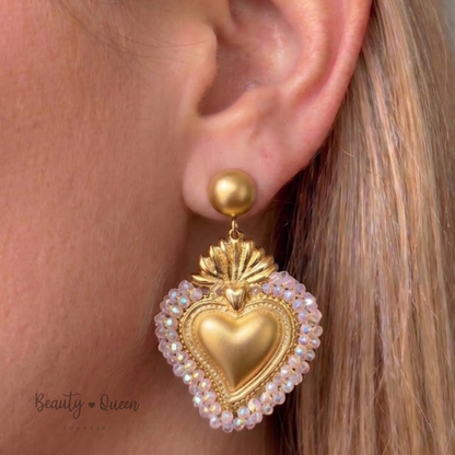 Aretes Corazón Bonito