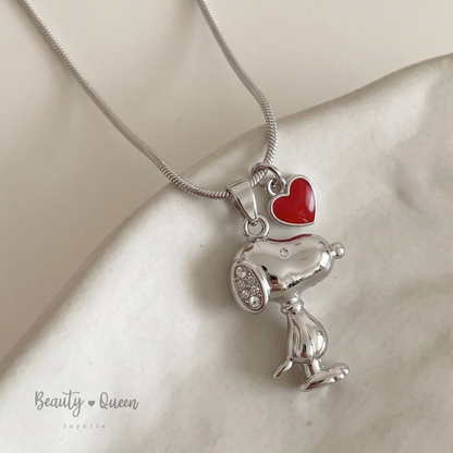 Collar Snoopy Shiny Love