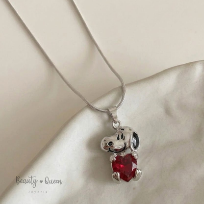Collar Snoopy's Heart